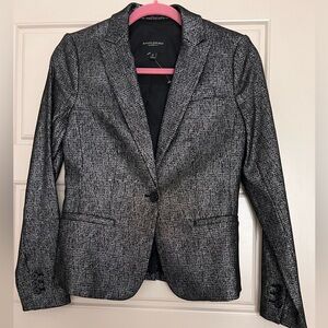 Banana Republic Black Metalic Blazer